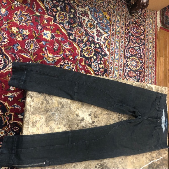 $228 RALPH LAUREN BLUE LABEL Black Skinny Jeans 25 - Picture 11 of 15